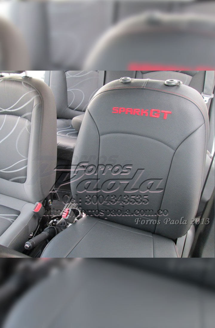 Forros para Chevrolet Spark GT en Vinilcuero - Forros Paola